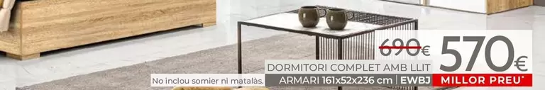 Mondo Convenienza - Dormitori Complet Amb Llit No Inclou Somier Ni Matalàs EWBJ