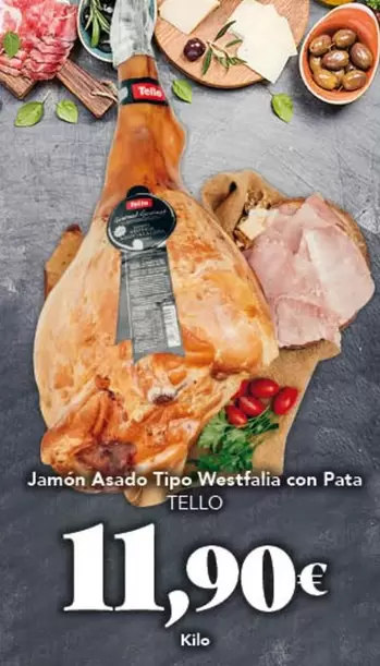 Tello - Jamon Asado Tipo Westfalia Con Pata