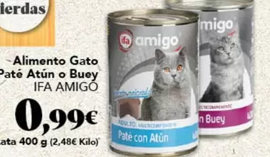 ifa amigo - Alimento Gato Paté Atun O Buey