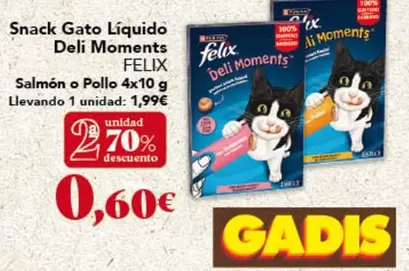Felix - Snack Gato Líquido Deli Moments