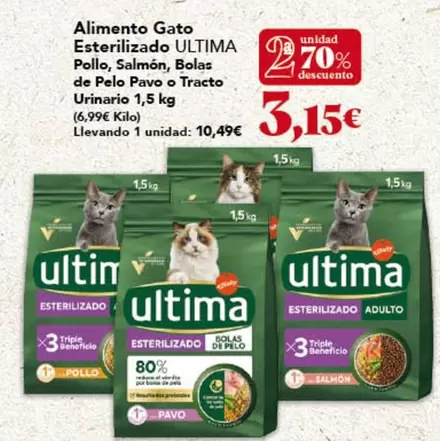 Última - Alimento Gato Esterilizado