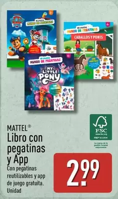 Mattel - Libro Con Pegatinas Y App