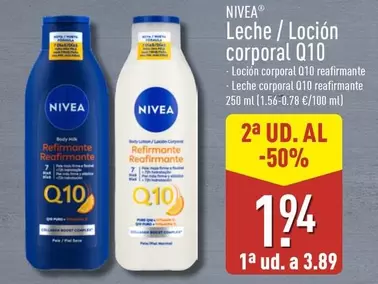 Nivea - Leche/Locion Corporal Q10
