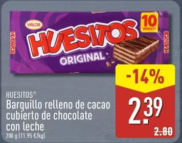 Huesitos - Barquillo Relleno De Cacao Cubierto De Chocolate Con Leche