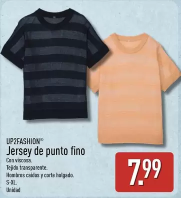 Up2fashion - Jersey De Punto Fino
