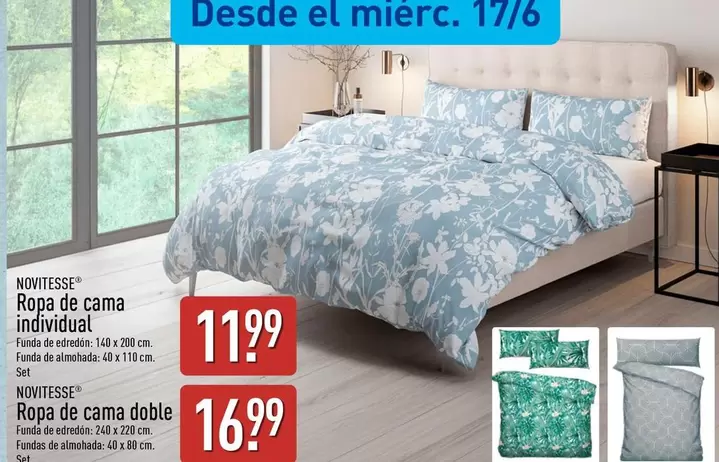 Novitesse - Ropa De Cama Individual