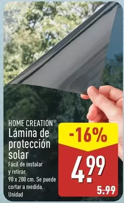 Home Creation - Lámina De Protección Solar