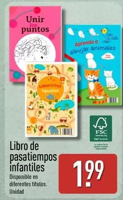 Libro De Pasatiempos Infantiles