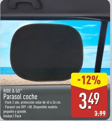 Aldi -Ride & Go Parasol Coche