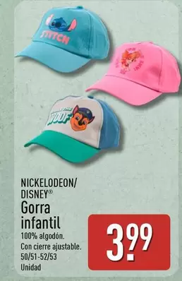 Nickelodeon / Disney - Gorra Infantil