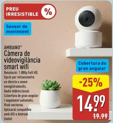 Aldi - Ambiano Càmera De Videovigilància Smart Wifi