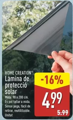 Aldi - Home Creation Làmina De Protecció Solar
