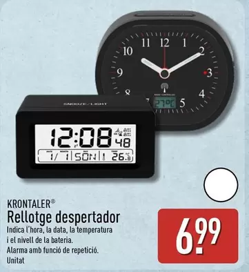 Aldi - Krontaler Rellotge Despertador