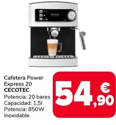 Cecotec - Cafetera Power Express 20