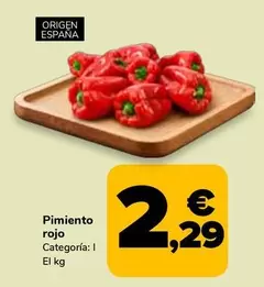 Pimiento Rojo Origen España