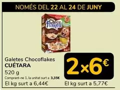 Cuétara - Galetes Chocoflakes