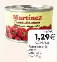 Martínez - Pemento Morron Entero
