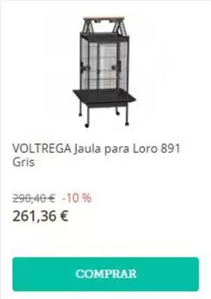 Voltrega - Jaula Para Loro 891 Gris