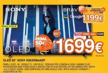 Sony - Oled 65" K6SXR8AAEP