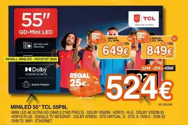 Tcl - MiniLED 55" 55P8L