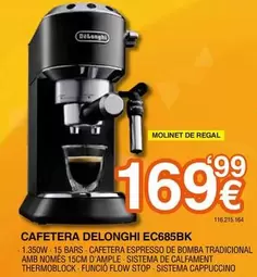 DeLonghi - Cafetera EC685BK