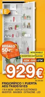 AEG - Frigorifico 1 Puerta TK6D5181ES
