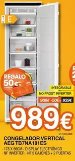 AEG - Congelador Vertical TbvnA185