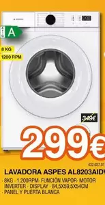 Aspes - Lavadora AL8203AIDV