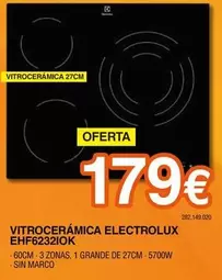 Electrolux - Vitrocerámica EHF6232IOK