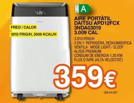 Daitsu - Aire Portátil APD12FCX 3NDA03019