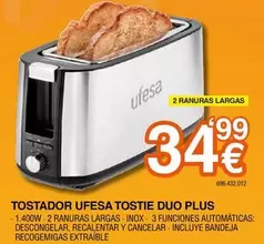 Ufesa - Tostador Tostie Duo Plus