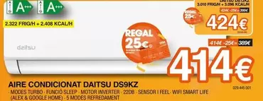 Daitsu - Aire Condicionado DS9KZ