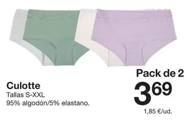 Zeeman - Culotte 95% Algodón/5% Elastano