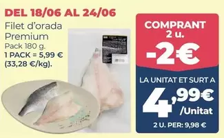 Premium - Filet D'orada