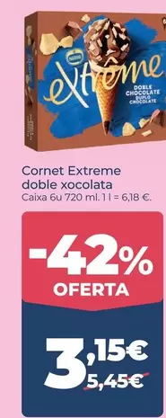 Extreme - Cornet  Doble Xocolata