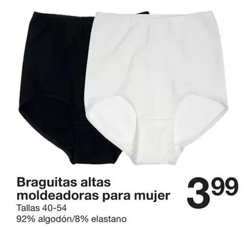 Braguitas Altas Moldeadoras Para Mujer