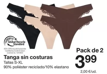 standard - Tanga Sin Costuras