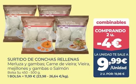 Surtido De Conchas Rellenas