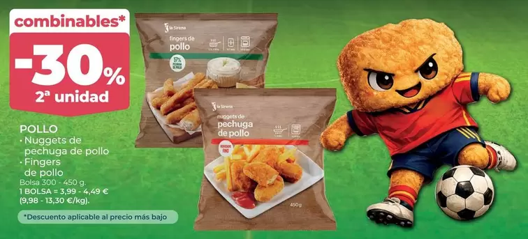 La Sirena - Nuggets De Pechuga De Pollo De Pollo