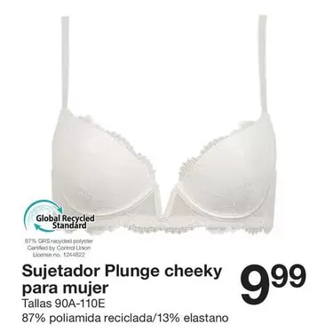 standard - Sujetador Plunge Cheeky Para Mujer