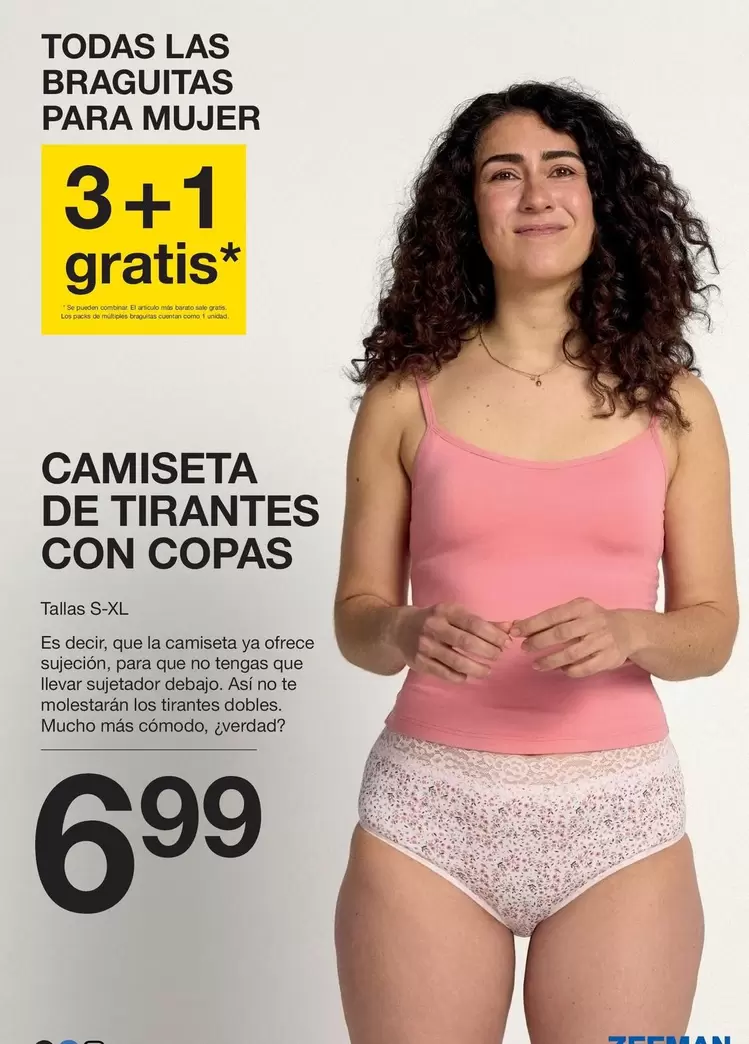 Zeeman - Camiseta De Tirantes Con Copas