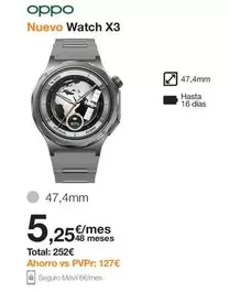 OPPO - Nuevo Watch X3
