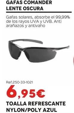 Gafas Comander Lente Oscura