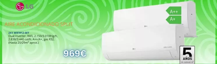 LG - Aire Acondicionado Split 2024 W7HITE3SAFE