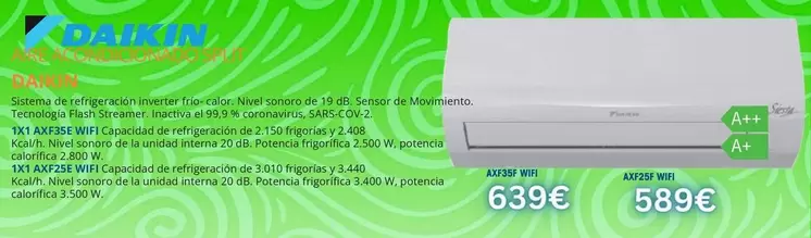 Daikin - Aire Acondicionado Split