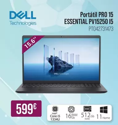 Dell - Portátil Pro 15 Essential Pv15250 I5
