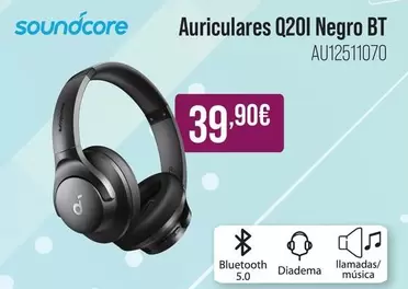 Soundcore - Auriculares Q20I Negro BT