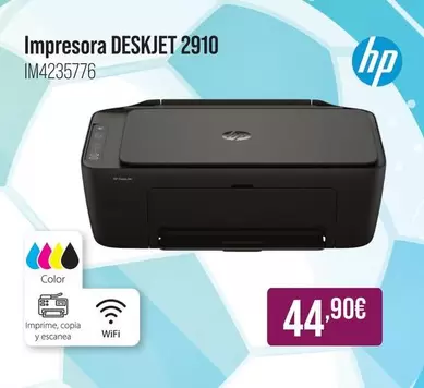 HP - Impresora Deskajet 2910 