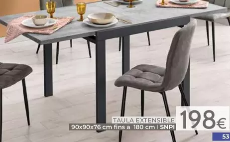 Mondo Convenienza - Taula Extensible SNPI