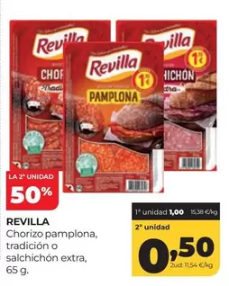 Revilla - Chorizo Pamplona, Tradicion O Salchichon Extra